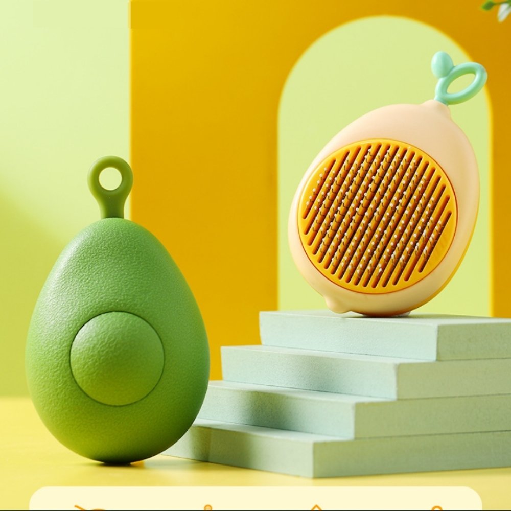 Massage Brush with One-Click Hair Removal for Cats