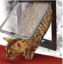 Magnetic 4-Way Locking Door Flap – Easy Install for Cats & Small Dogs
