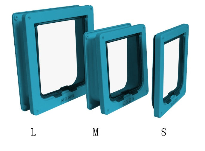 Magnetic 4-Way Locking Door Flap – Easy Install for Cats & Small Dogs