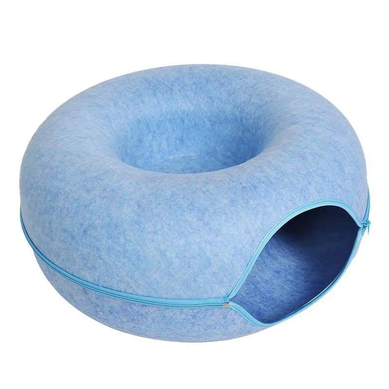 Durable Felt Cat Tunnel with Zipper