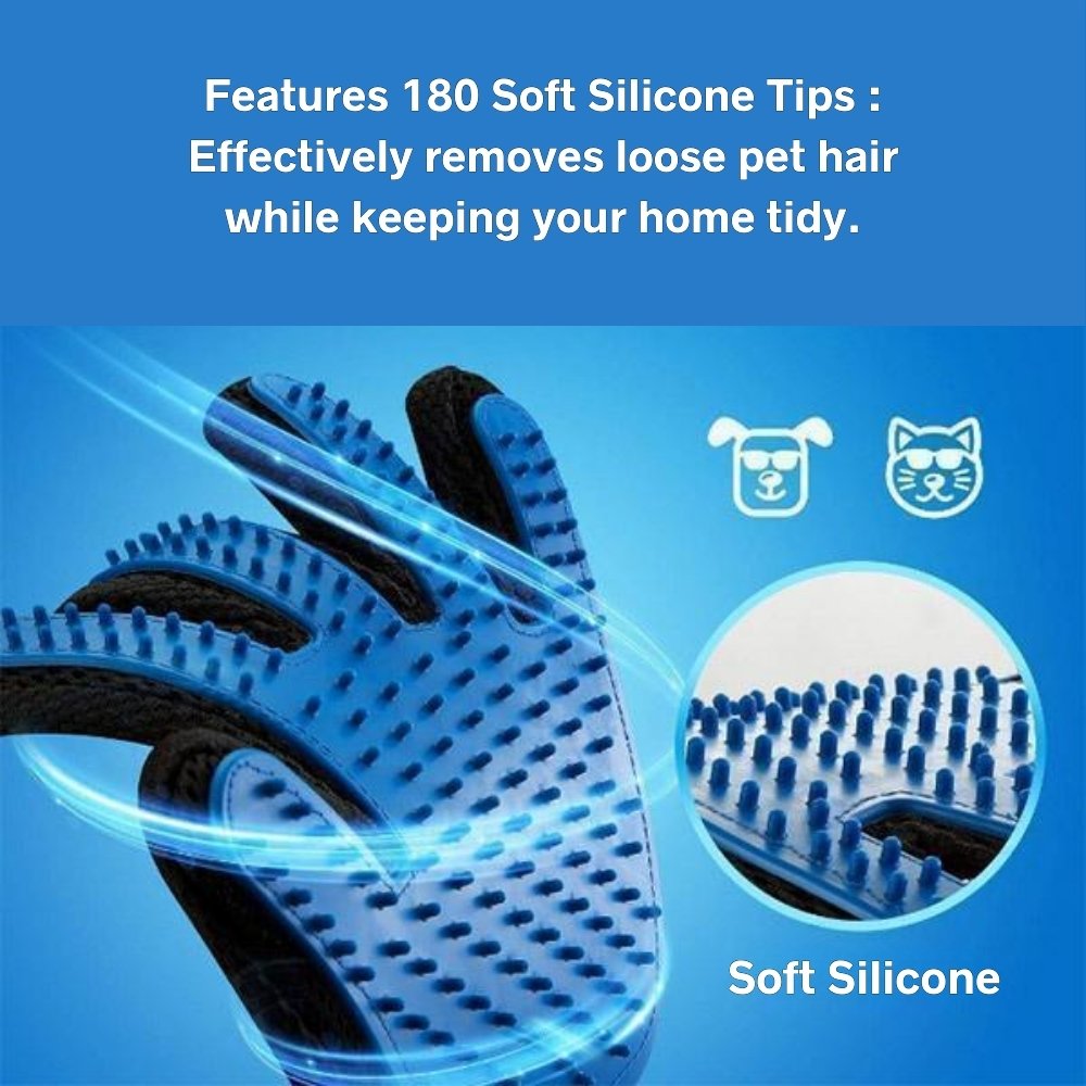 Pet Grooming Glove – Soft & Flexible
