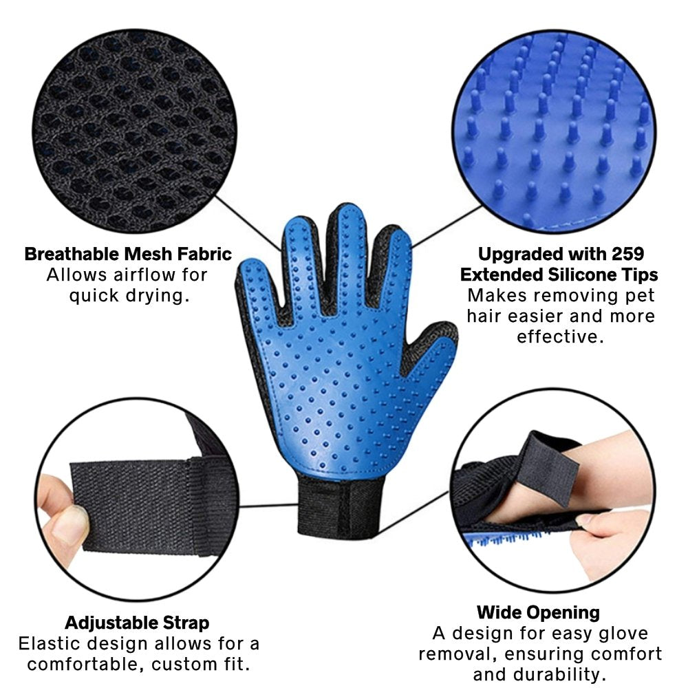 Pet Grooming Glove – Soft & Flexible