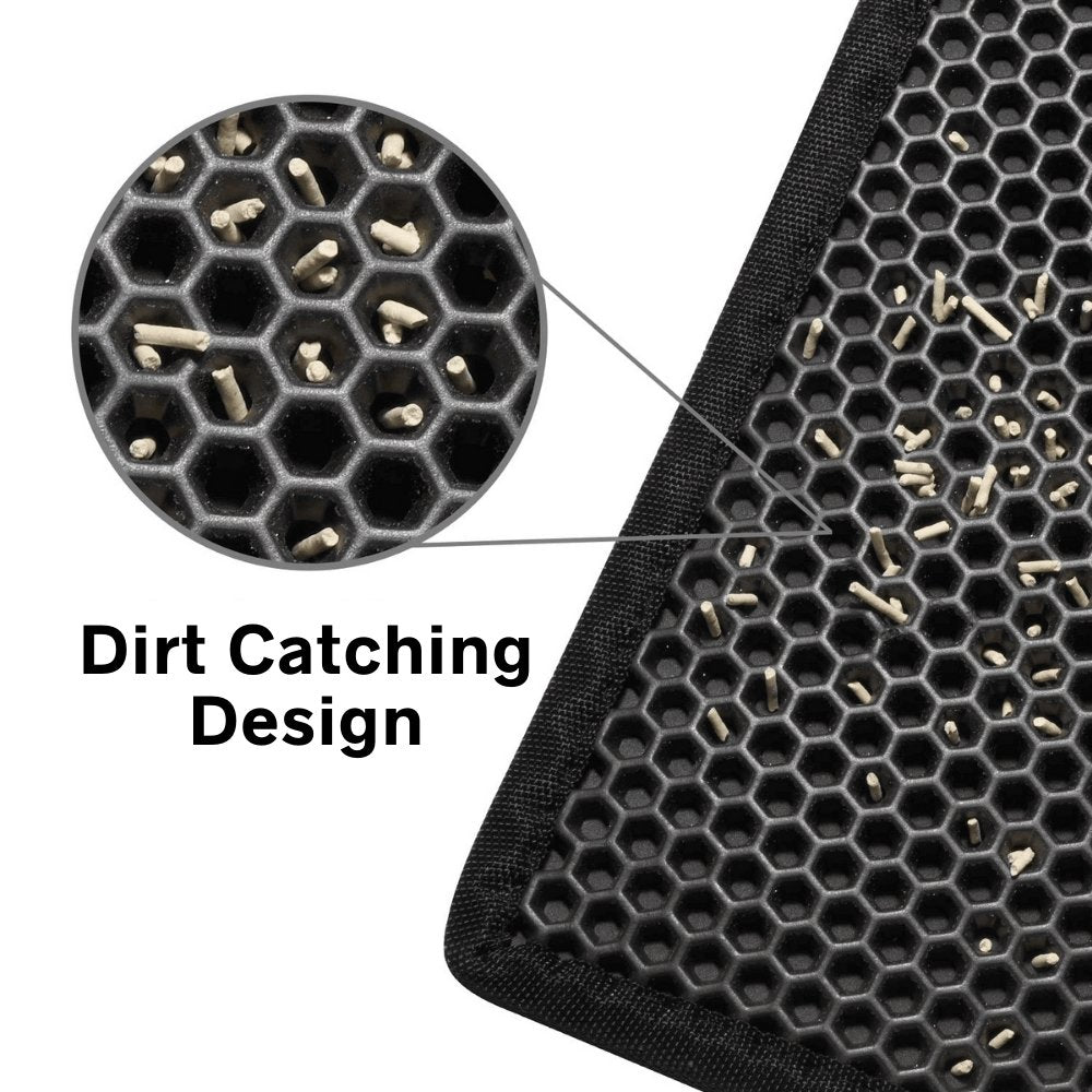 Double-Layer Non-Slip Cat Litter Mat