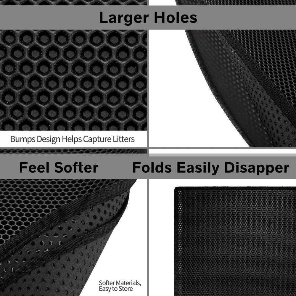 Double-Layer Non-Slip Cat Litter Mat