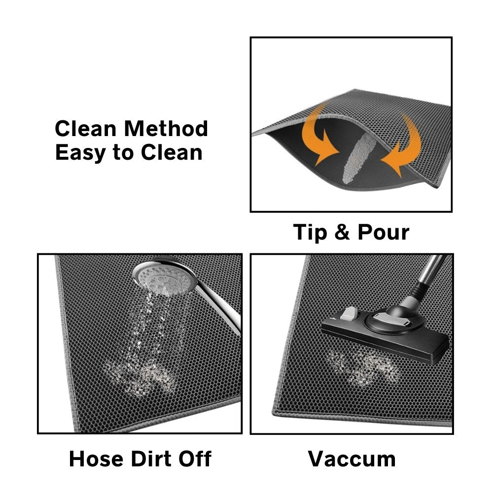 Double-Layer Non-Slip Cat Litter Mat