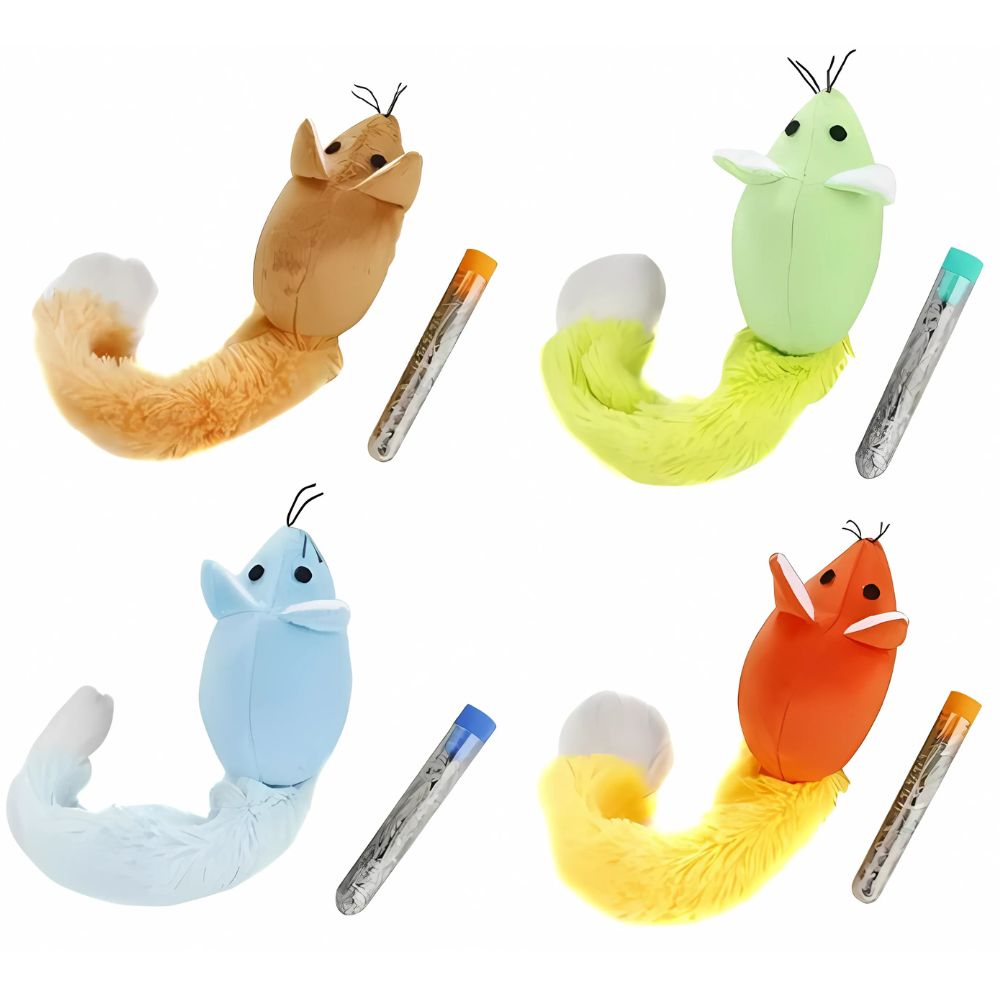 Catmint Plush Mouse Toys for Fun & Exercise - 4pcs