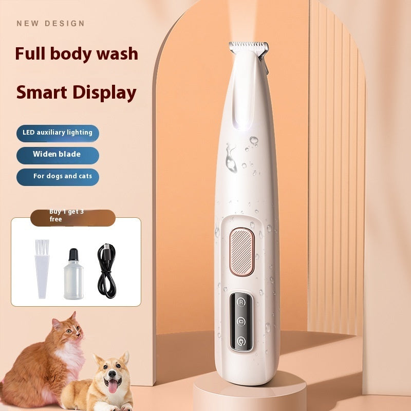 LED Pet Trimmer – Precise Grooming for Paws, Ears, Face, and Buttocks