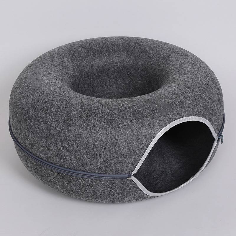 Durable Felt Cat Tunnel with Zipper