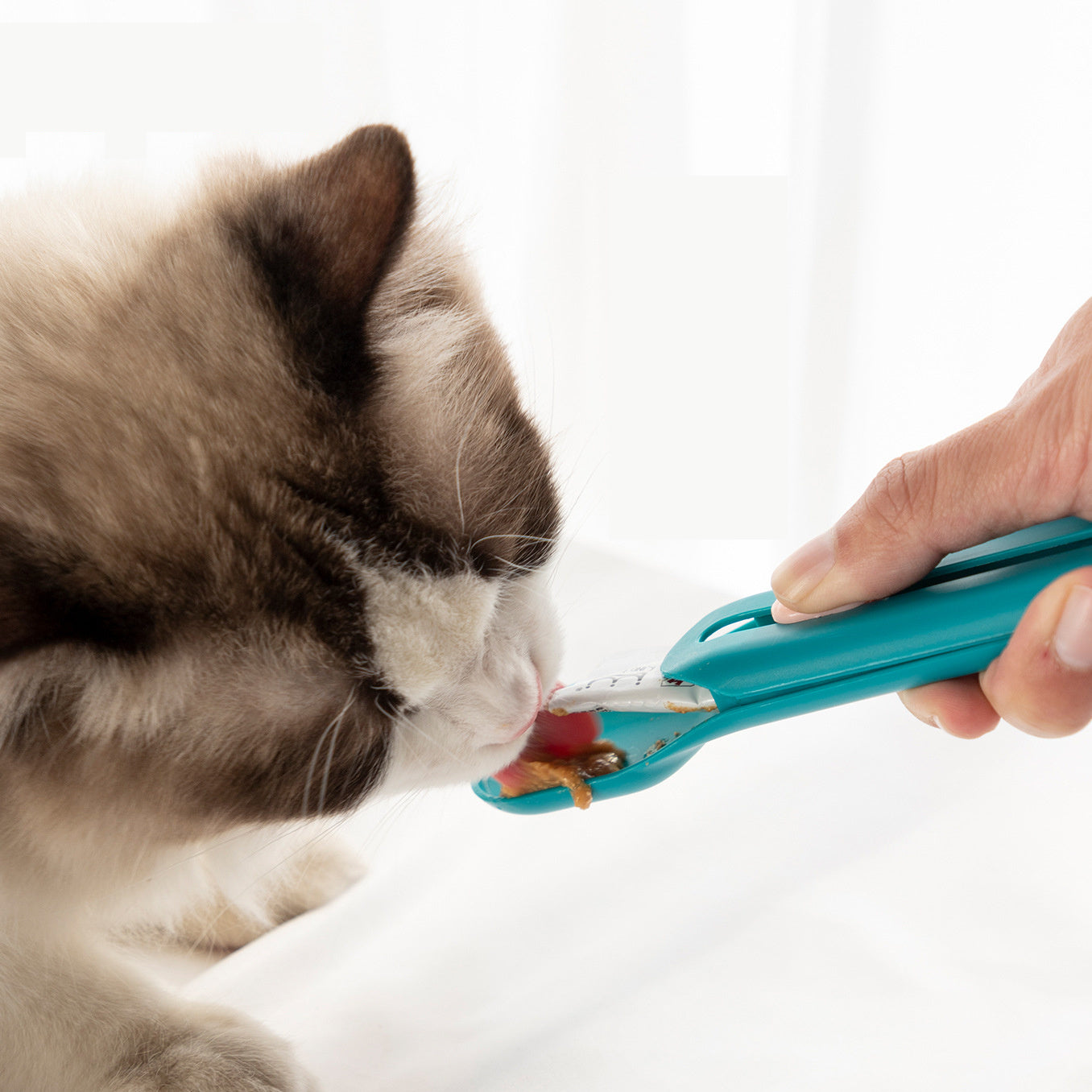 Cat Strip Squeeze Feeder Spoon for Wet Food