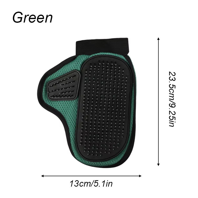 Pet Grooming Glove - Hair Removal, Bath Massage & Shedding Brush