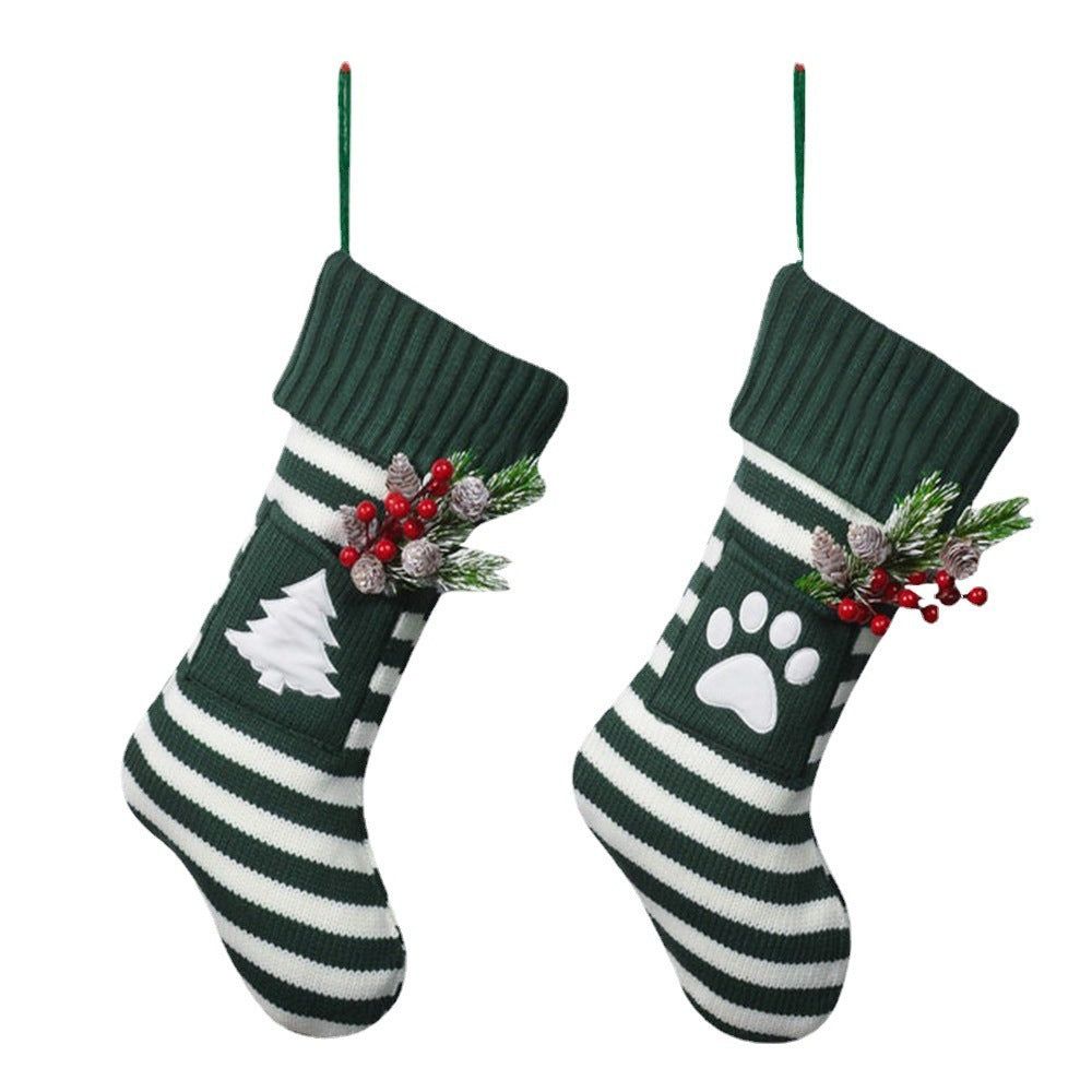 Pet Christmas Knitted Stockings