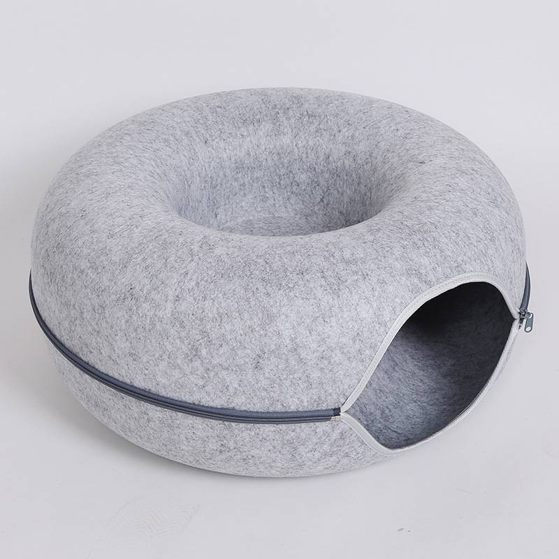 Durable Felt Cat Tunnel with Zipper