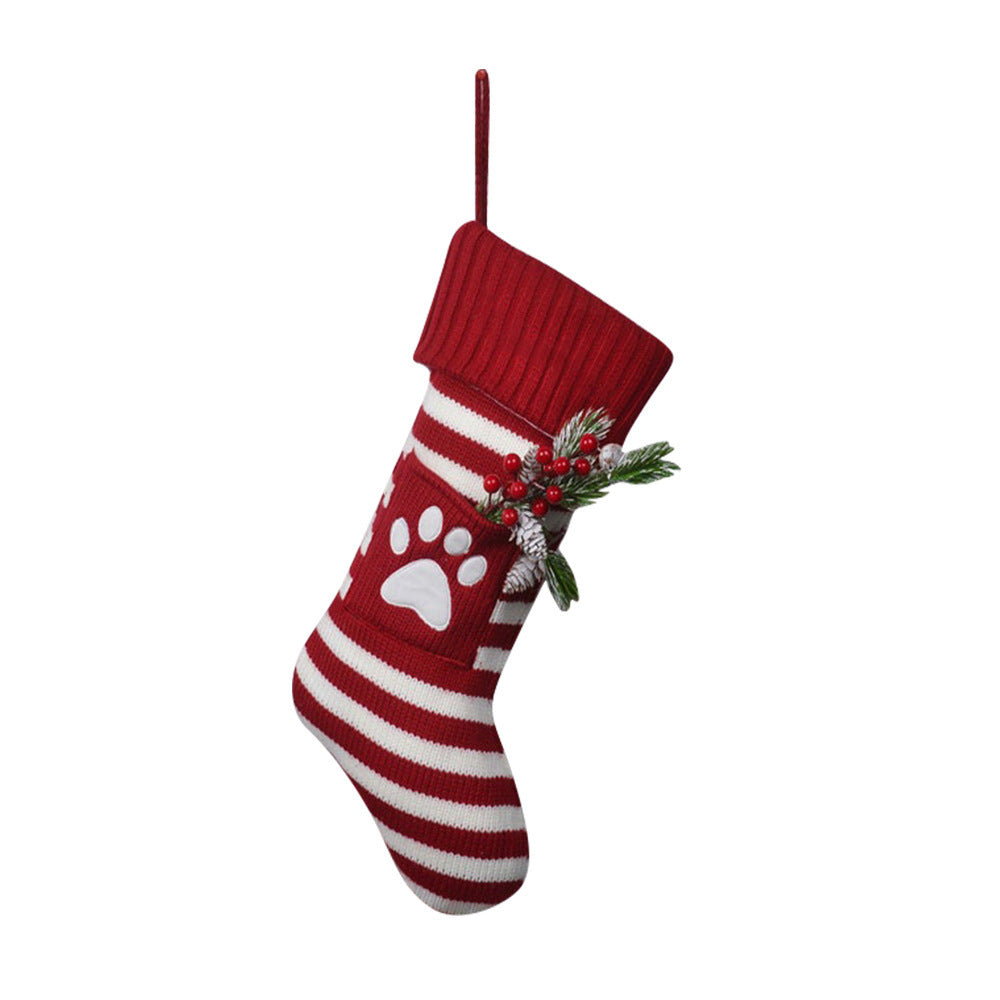 Pet Christmas Knitted Stockings