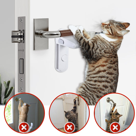 Anti-Cat Door Lever Lock – Simple, Secure, and Convenient