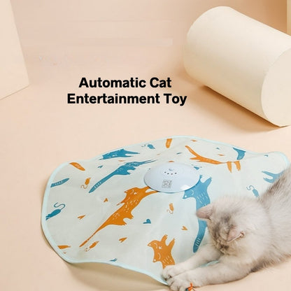 Interactive Automatic Spinning Cat Teaser – Smart Hide & Seek Fun with Voice Sensor