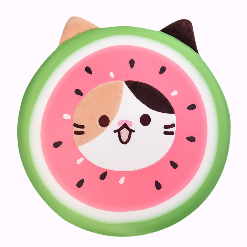 Adorable Round Cat Cushion – Cozy Memory Foam Pad for Home & Office