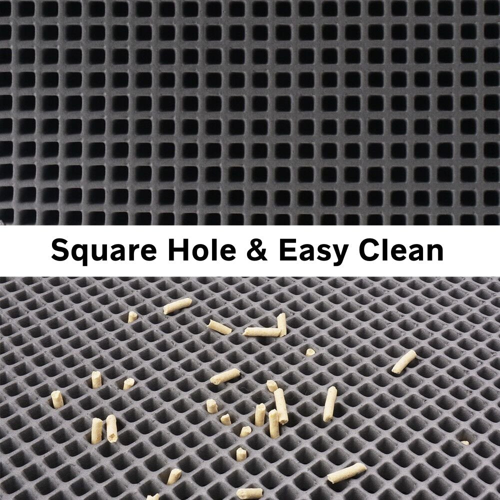 Honeycomb Cat Litter Mat – Double Layer, Waterproof, Non-Slip & Washable