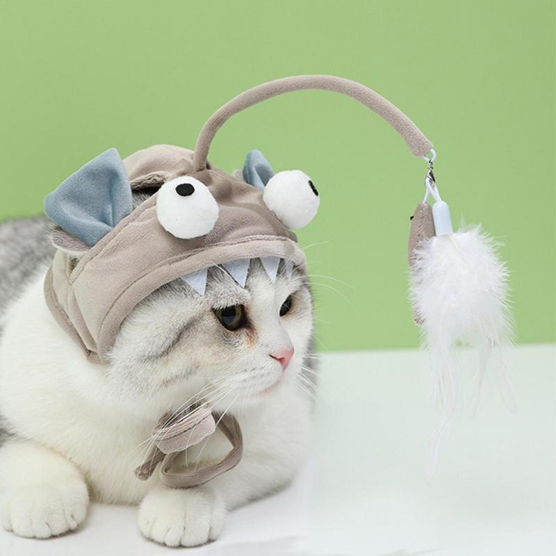 Interactive Head-Mounted Cat Toy – The Purrfect Teaser for Your Cat