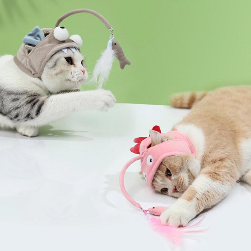 Interactive Head-Mounted Cat Toy – The Purrfect Teaser for Your Cat