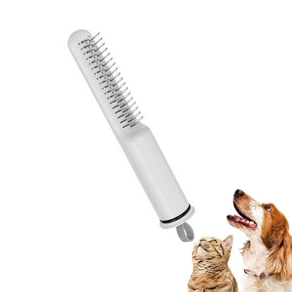 All-in-One Pet Grooming Comb: Slicker Brush, Detangling Tool & Hair Remover for Cats