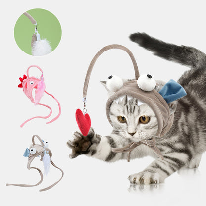 Interactive Head-Mounted Cat Toy – The Purrfect Teaser for Your Cat