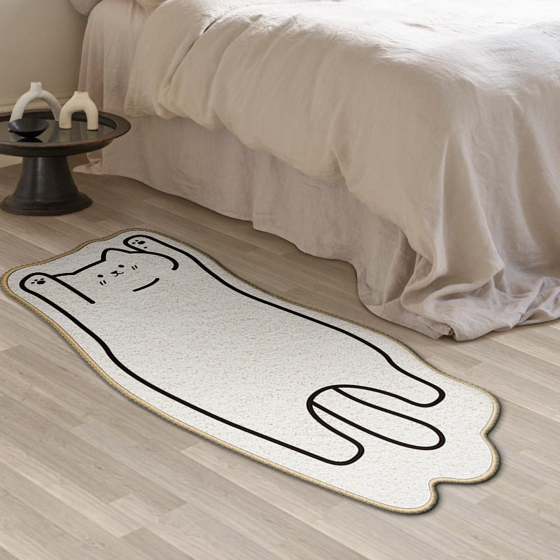 Adorable Plush Cartoon Cat Floor Mat – Soft and Cozy Carpet for Any Room