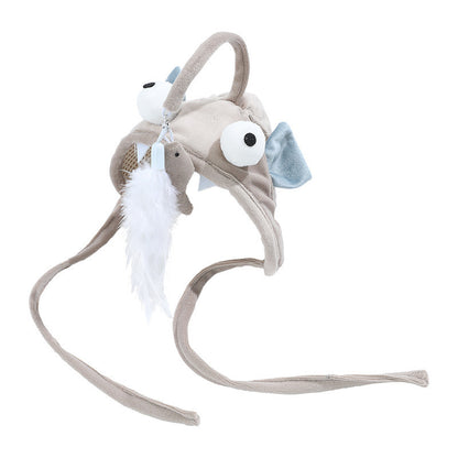 Interactive Head-Mounted Cat Toy – The Purrfect Teaser for Your Cat