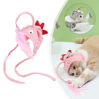 Interactive Head-Mounted Cat Toy – The Purrfect Teaser for Your Cat